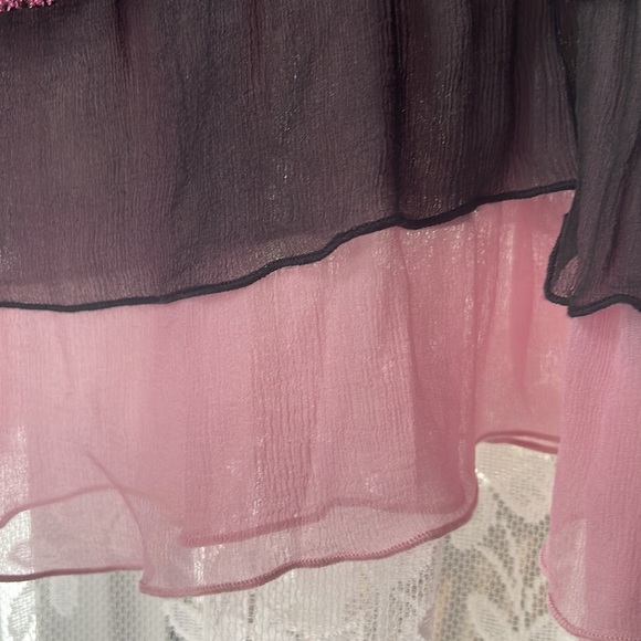Pink, Black Odille skirt from Anthropologie - Picture 3 of 7